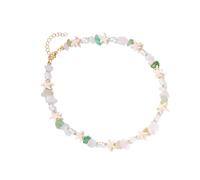 ZwaitL Collana con pietra naturale unica ispirata ai gioielli regolabili per abiti casual o festival. Collana versatile con ciondolo in pietra per tutti i giorni, Misura unica, come descritto, come