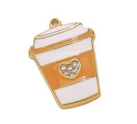 ZwaitL Colorful Ice Cream/Cup/Phone Drop Olio Artigianato Ciondolo Fascino Per Portachiavi In Acciaio Inox Gioielli Fatti A Mano Componente Drip Ice Cream Pendant, Misura unica, come descritto, come
