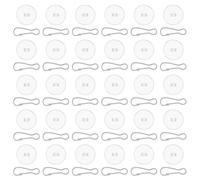 ZwaitL Confezione da 30 piccoli ganci trasparenti per appendere al soffitto, senza danni, ganci da parete per cucina e soggiorno, ganci adesivi decorativi