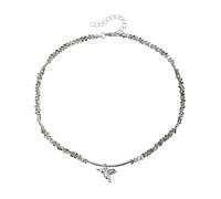 ZwaitL Contemporanea Lega Uccello Collana Trendy Layering Pezzo Lunghezza Regolabile Ciondolo Collana Per Le Donne Gioielli Casual Leggero Regolabile, Misura unica, come descritto, come descritto