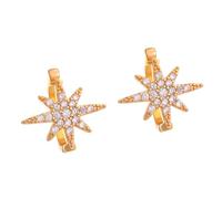 ZwaitL Cuffia auricolare a forma di stella, alla moda, non perforante, adatta per donne giovani che cercano gioielli alla moda e versatili, Misura unica, come descritto, come descritto