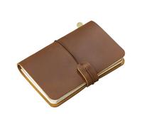 ZwaitL Diario di viaggio in pelle ricaricabile stile retrò quaderno di scrittura carta resistente agli strappi Business Meeting Office Companion Paper Writing Notebook