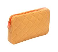 ZwaitL Grande Capacità Matita Sacchetto Estetico Caso Matite In Silicone Sacchetti Penna Trucco Stoccaggio Borse Forniture Scuole Silicone Estetica Grande Sacchetto, Giallo