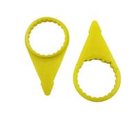 ZwaitL Indicatori gialli per dadi ruota camion sfusi per auto camion 32 mm 33 mm, confezione da 200 pezzi sfusi