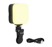 ZwaitL Luce video a LED 3000K-6500K con supporti a scarpa fredda e base per lo studio fotografico del telefono Streaming Luce portatile portatile da studio