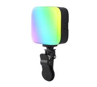 ZwaitL Luce video a LED 3000K-6500K con supporti a scarpa fredda e base per lo studio fotografico del telefono Streaming Luce portatile portatile da studio