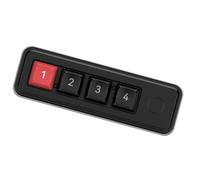 ZwaitL Piccola tastiera meccanica a 4 tasti Tastiera da gioco meccanica Hot Swap programmabile che progetta doppia porta USB C con illuminazione a colori Tastiera meccanica