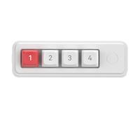 ZwaitL Piccola tastiera meccanica a 4 tasti Tastiera da gioco meccanica Hot Swap programmabile che progetta doppia porta USB C con illuminazione a colori Tastiera meccanica