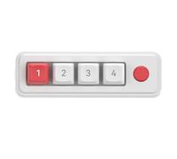 ZwaitL Piccola tastiera meccanica a 4 tasti Tastiera da gioco meccanica Hot Swap programmabile che progetta doppia porta USB C con illuminazione a colori Tastiera meccanica