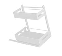 ZwaitL portaoggetti sottolavello in Ferro Robusto con Design Estraibile per massimizzare Lo Spazio nell ' Armadio e riporre Oggetti organizzati portaoggetti sottolavello in Ferro Robusto con