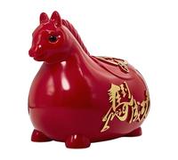 ZwaitL Salvadanaio a forma di cavallo per adulti e bambini, statuette di cavalli, statuette di cavalli, statuette da tavolo, decorazioni per la casa, scatola per il risparmio di monete