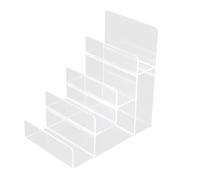 ZwaitL Scaffale di esposizione acrilico robusto con stoccaggio a più strati inclinato di progettazione per lo scaffale acrilico multipiano dell'organizzazione degli accessori