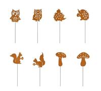 ZwaitL Scultura esterna resistente alle intemperie del palo della decorazione del giardino animale del ferro per le statue resistenti del tempo di arte del cortile del paesaggio