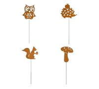 ZwaitL Scultura esterna resistente alle intemperie del palo della decorazione del giardino animale del ferro per le statue resistenti del tempo di arte del cortile del paesaggio