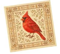 ZwaitL Set da ricamo per uccelli per principianti con tessuto lavabile Guida passo passo legami familiari hobby creativi Set tessuto croci cuciture