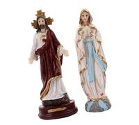 ZwaitL Statua di Gesù in resina religiosa vintage, 13,5 cm, per presepi natalizi, decorazione per la casa, regalo, decorazione natalizia