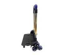 ZwaitL Zaino Trolley 6 Ruote Rotolamento Bagagli Carrelli Carrello Pieghevole Carrello Multifunzionale Carrello a Mano per Borse Scuola Pet, cristallo, 43*27*19cm(foldable)