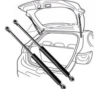 ZWBC Coppia Molle A Gas Cofano Posteriore per Benz Classe CLA (X117) 2015-2019(OEM-A1179800664)-67.4cm, Portellone Baule Bagagliaio Ammortizzatori Cofano Posteriore 2 Pezzi