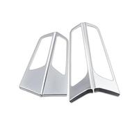 ZWBHNB Adesivi per Maniglie Interne delle Portiere Auto, Finiture E Finiture per Hyundai per Tucson TL 2016 2017 2018 2019 2020 2021, ABS/Cromo Modanature per Console Centrale(Argento)