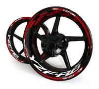 ZWBHNB Adesivo Bordo Ruote Adesivi per Mozzi Ruota Moto Riflettenti per Y&amaha YZF R6 Adesivi per Cerchioni Decalcomanie A Strisce Kit di Decorazioni Decalcomanie Ruote(Colore 6)