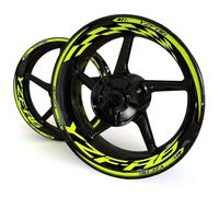 ZWBHNB Adesivo Bordo Ruote Adesivi per Mozzi Ruota Moto Riflettenti per Y&amaha YZF R6 Adesivi per Cerchioni Decalcomanie A Strisce Kit di Decorazioni Decalcomanie Ruote(Colore 5)