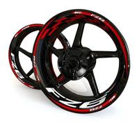 ZWBHNB Adesivo Bordo Ruote Adesivo per Cerchioni per Motociclette, Cerchi, Pneumatici, Decalcomanie per Y&amaha FZ6 FZ 6, Nastro Riflettente, Decorazione Modificata Decalcomanie Ruote(Colore 4)