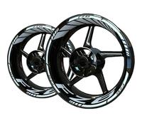 ZWBHNB Adesivo Bordo Ruote Adesivo per Cerchioni per Motociclette, Cerchi, Pneumatici, Decalcomanie per Y&amaha FZ6 FZ 6, Nastro Riflettente, Decorazione Modificata Decalcomanie Ruote(Colore 1)