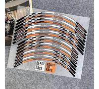ZWBHNB Adesivo per Bordo Ruote Moto da Corsa Ruota Adesivo Mozzo Cerchi Decal Nastro Riflettente della Banda per KTM 125 EXC 125/250/300/350/450/500 Decalcomanie per Ruote(3)