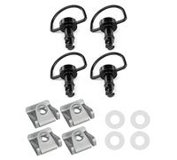 ZWBHNB Bulloni per Motociclette, Viti per Ducati 749 916 996 998 999, Kit Bulloni Carenatura da 17 Mm, Elementi di Fissaggio, Rivetto da 1/4 di Giro Kit Bulloni di Carenatura Completo(Nero,4 Pezzi)
