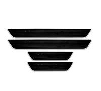 ZWBHNB Illuminazione Al Neon Per Battitacco Auto, Per Tesla Per Model Y, Luci Pedale, Interne, Accessori, 2/4 Pezzi Modanature console centrale(Y-Brushed 4Pcs Set)