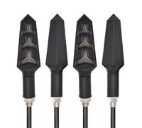 ZWBHNB Indicatore Direzione Moto Luce Lampeggiante Per Kawasaki W800 Per Z750 Per ZZR600 Per Z1000 Per Z650 Fanale Posteriore Indicatori Segnale Luce(4 pezzi)