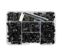ZWBHNB Kit di Bulloni E Viti per Carenatura per Y&amaha TDM 850 900/A, TMAX 500/530 SX/DX, SRV250, SRX 400, 600, TDR250 Kit Bulloni di Carenatura Completo(Nero)