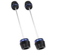 ZWBHNB Protezione per Forcella Anteriore Posteriore per Moto, per Y&amaha MT-07 MT07 FZ-07 FZ07 2018-2023, Protezione per Telaio Scorrevole Tamponi Paratelaio Moto(Blu,Anteriore Posteriore)