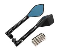 ZWBHNB Specchietti Retrovisori Laterali Per Moto Per Yamaha XVS950 XV1900 XVS1300 V-Star Virago Warrior Royal Star Specchietto Retrovisore Laterale Specchietto(Nero)