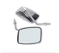 ZWBHNB Specchietti Retrovisori Per Moto, Filettatura Da 10 Mm, Rettangolari, Per NRX1800 VTX1300 VTX1800, Specchietto Retrovisore Specchietto(Argento)