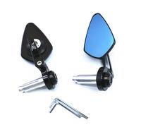 ZWBHNB Specchietto Retrovisore Laterale Per Moto, Specchietti Retrovisori Per Estremità Del Manubrio Per Kawasaki, Per Z1000, Per Z750 ER6F ER6N Specchietto(Nero)