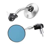 ZWBHNB Specchietto Retrovisore Per Moto Per NC750X Speed Triple R RS S Twin Speed Master, Specchietto Laterale Girevole Per Estremità Manubrio Specchietto(Argento 1)