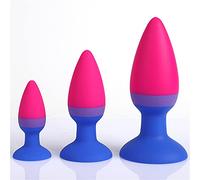 ZWBHSH Plug Anale Butt Plug Soft Silicone Colore Plug Anale 3 Pezzi Set SM Fetish Masturbatore Bondage Giocattoli del Sesso Dilatatore Dell'ano Giocattoli Anali per Uomini E Donne