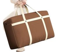 ZWCSHUU Borsa per Cuscini da Esterno Borsa portaoggetti di Grande capacità, Organizer for Vestiti in Tessuto Non, for Camera da Letto, trapunte, Articoli Vari(Coffee 100 x60x 30cm)