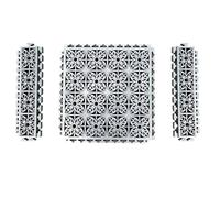 ZWCSHUU Griglia di Drenaggio Tree Pit Cover Splicing Grate Garden No Trench Drainage Grille Mats Floor Grid Drain Tile(2PCS B-Edge Bar)