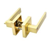 ZWCSHUU Maniglia for porta nera for Serratura Canale quadrato Privacy Interno Camera da letto Bagno sferica a tre barre Maniglia per Porta(Style 6)