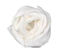 ZWCSHUU Sciarpa di Pura Seta Sciarpa Lunga in Seta Bianca Tinta Unita da Donna for dipingere e tingere Silk Scarf Women(42 * 150cm)