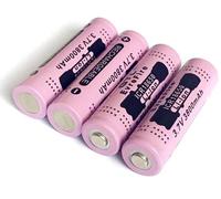 ZWDCVFGK Batteria al Litio Ricaricabile da 3,7 V 3800 mAh, Batteria di riserva ad Alte Prestazioni, Adatta per torce elettriche, 4 unità