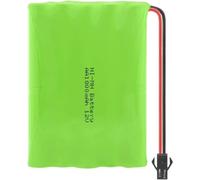 ZWDCVFGK Pacco Batteria Ni-MH Ricaricabile AA 12V 1800Mah, con connettore a Spina, per Auto RC con luci a LED,SM Plug