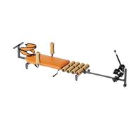ZWDMAER Tavolo da trazione per schiena, Macchina for Allungamento per alleviare la tensione, decompressione della schiena fino a 130 kg, lunghezza regolabile da 140 a 185 cm, colore marrone