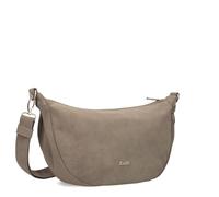 Zwei borsa a tracolla Mademoiselle.M M70 Half-Moon Bag Nubuk - Mud grigio talpa