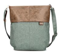 Zwei Borsa a tracolla da donna Olli OT12, borsa a tracolla da 7 litri, resistente e impermeabile, di alta qualità, anello portachiavi, tracolla aggiuntiva, scomparto segreto, eucalipto, 31x32x13 cm
