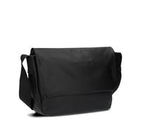 Zwei Borsa messenger unisex, CA135, impermeabile, 9 litri, DIN A4, regolabile, con chiusura magnetica, scomparto imbottito per laptop, buon interno (nero), Nero , Taglia unica