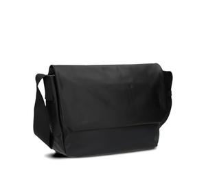 Zwei Borsa messenger unisex, CA135, impermeabile, 9 litri, DIN A4, regolabile, con chiusura magnetica, scomparto imbottito per laptop, buon interno (nero), Nero , Taglia unica