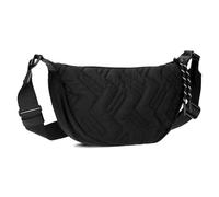 Zwei Cleo CL50 - Borsa da donna trapuntata in moonbag da 2 litri, impermeabile, a forma di mezzaluna, in nylon riciclato, borsa trapuntata portatile come borsa a tracolla o crossbody, Nero, s